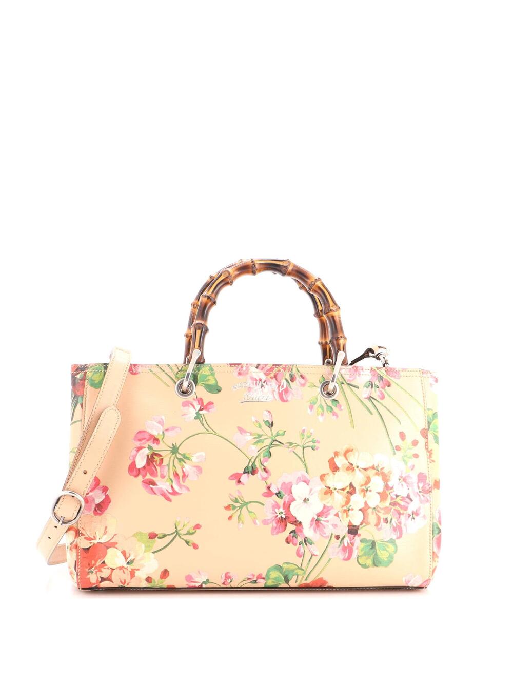 Gucci Bamboo Shopper Tote Blooms Print #331772G93B